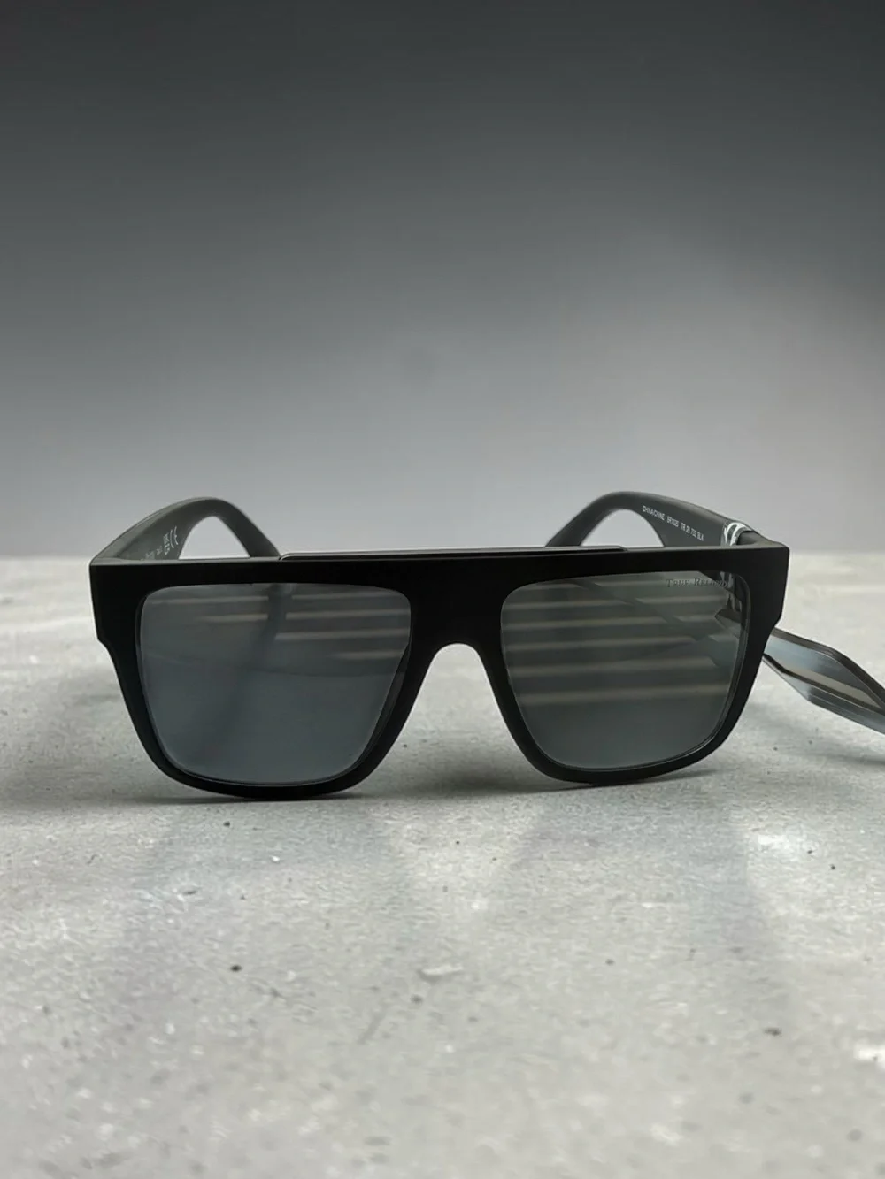 Men’s Matte Black Shield Sunglasses